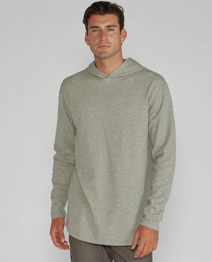 Thermal Hooded Drop-Cut Long Sleeve