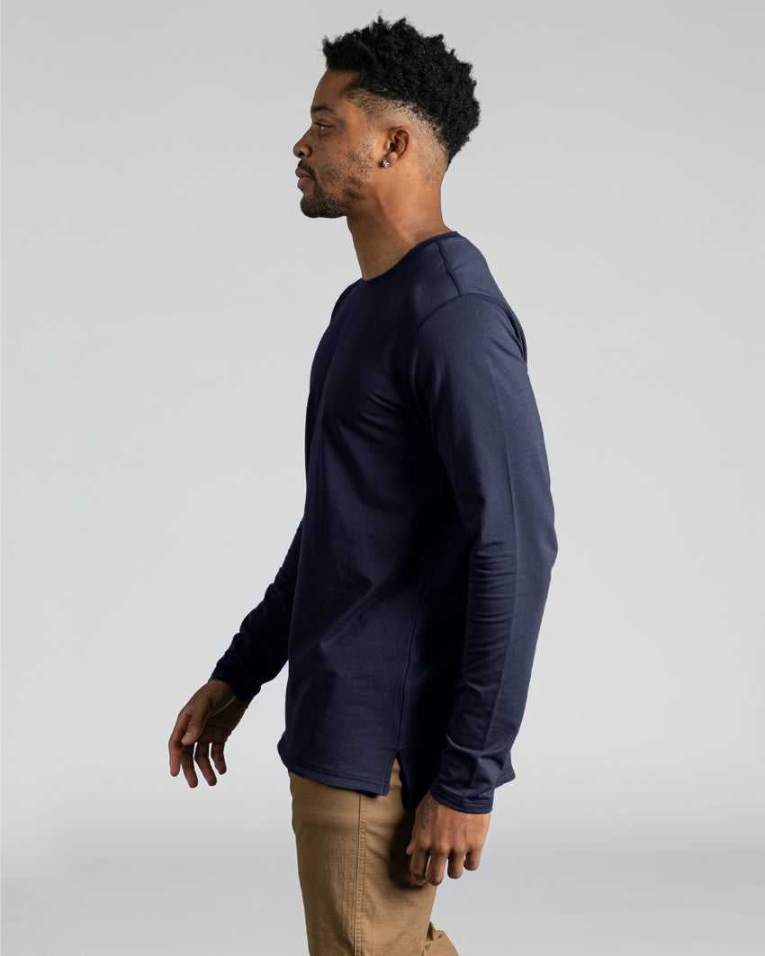 Long Sleeve: BYLT Signature Split Hem