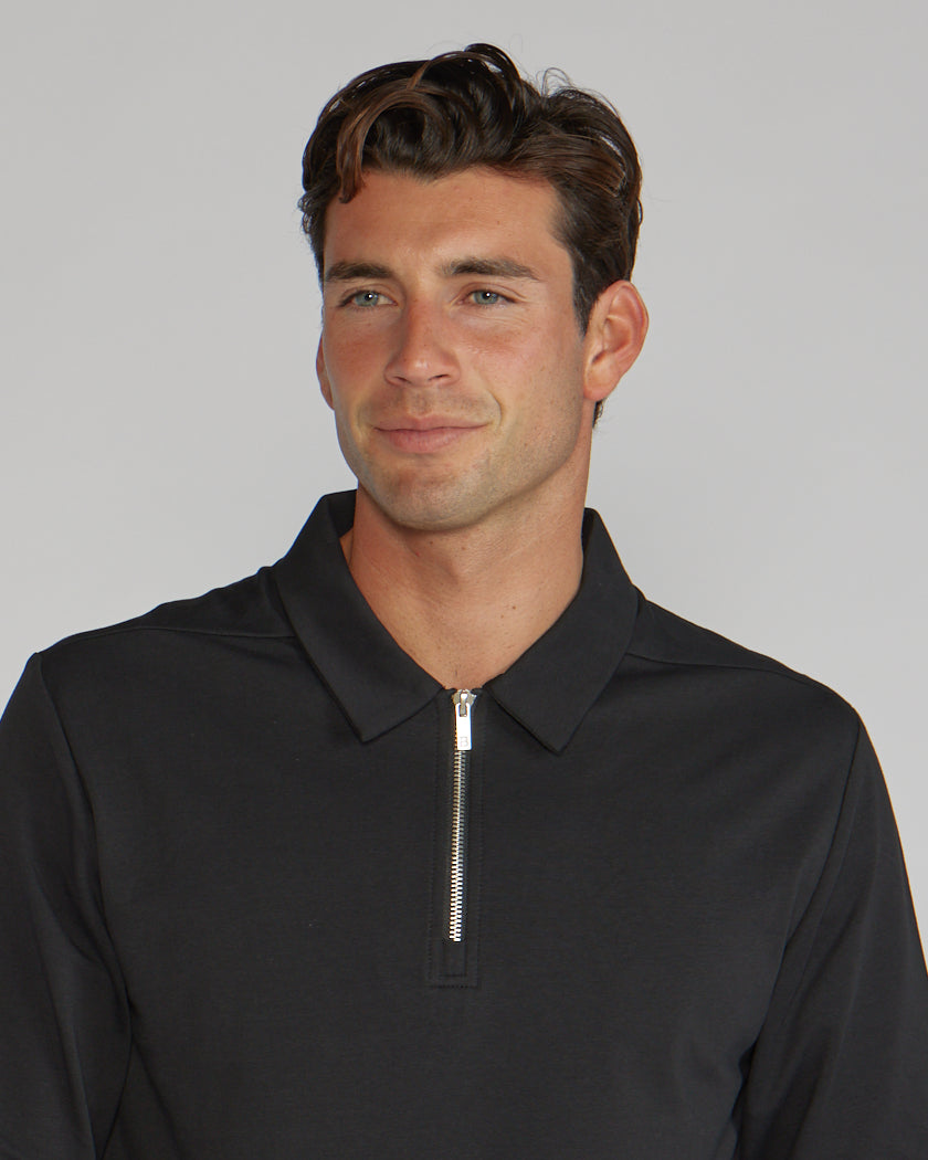 LUX Long Sleeve Zip Polo