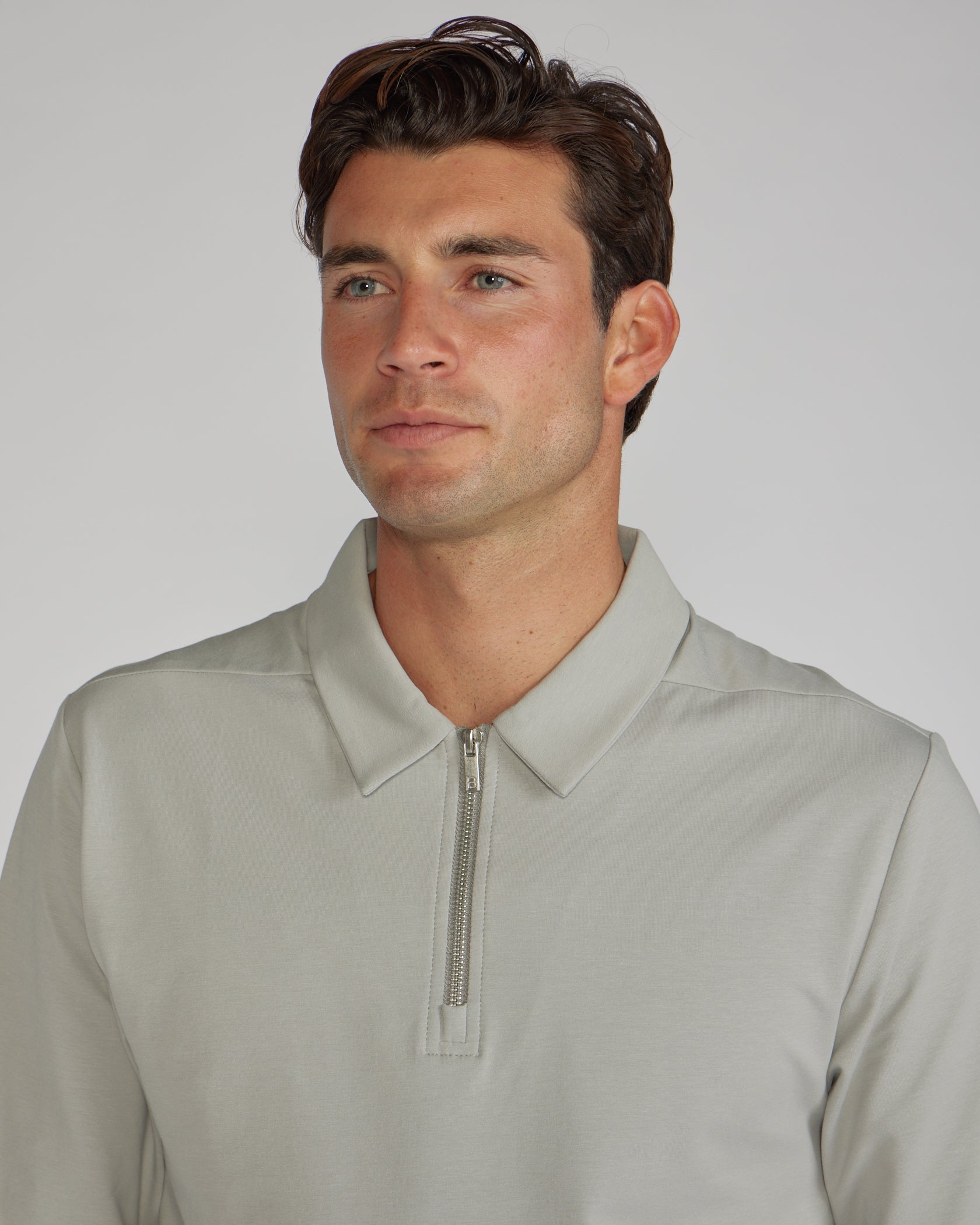 LUX Long Sleeve Zip Polo