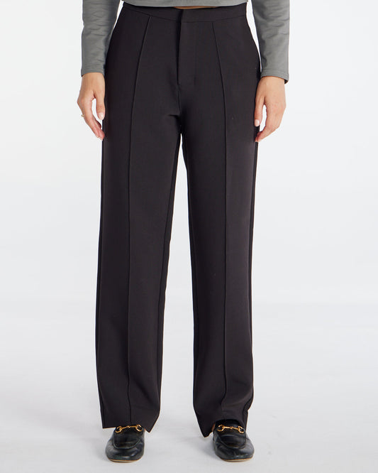 Midtown Straight Leg Pintuck Pant