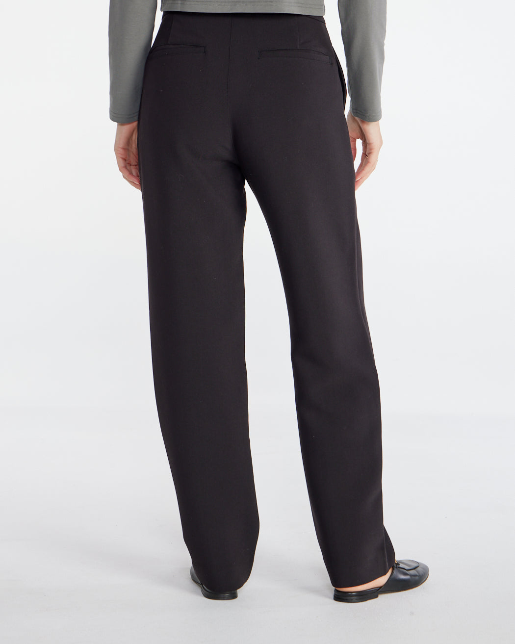 Midtown Straight Leg Pintuck Pant