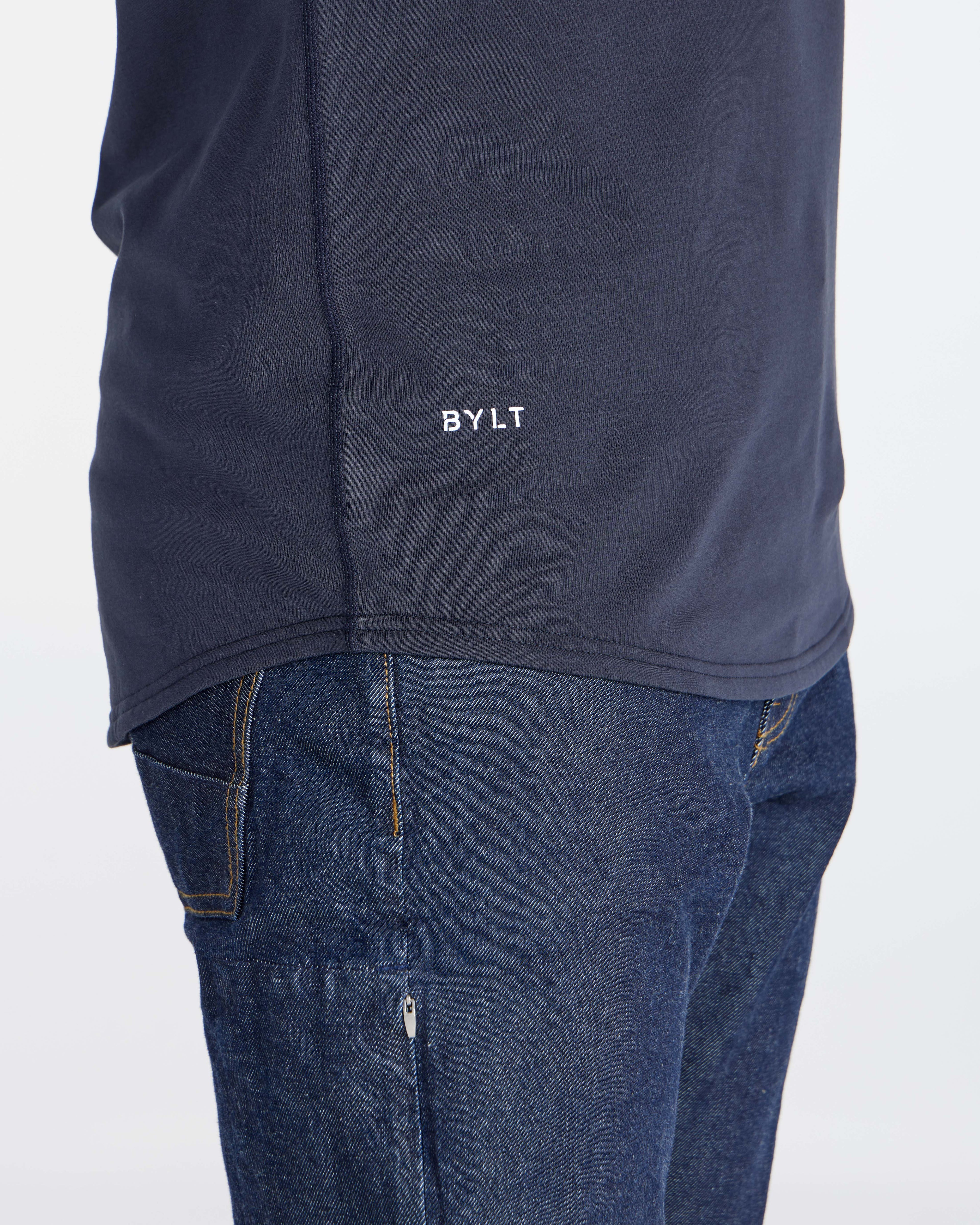 V-Neck Long Sleeve Drop-Cut: LUX