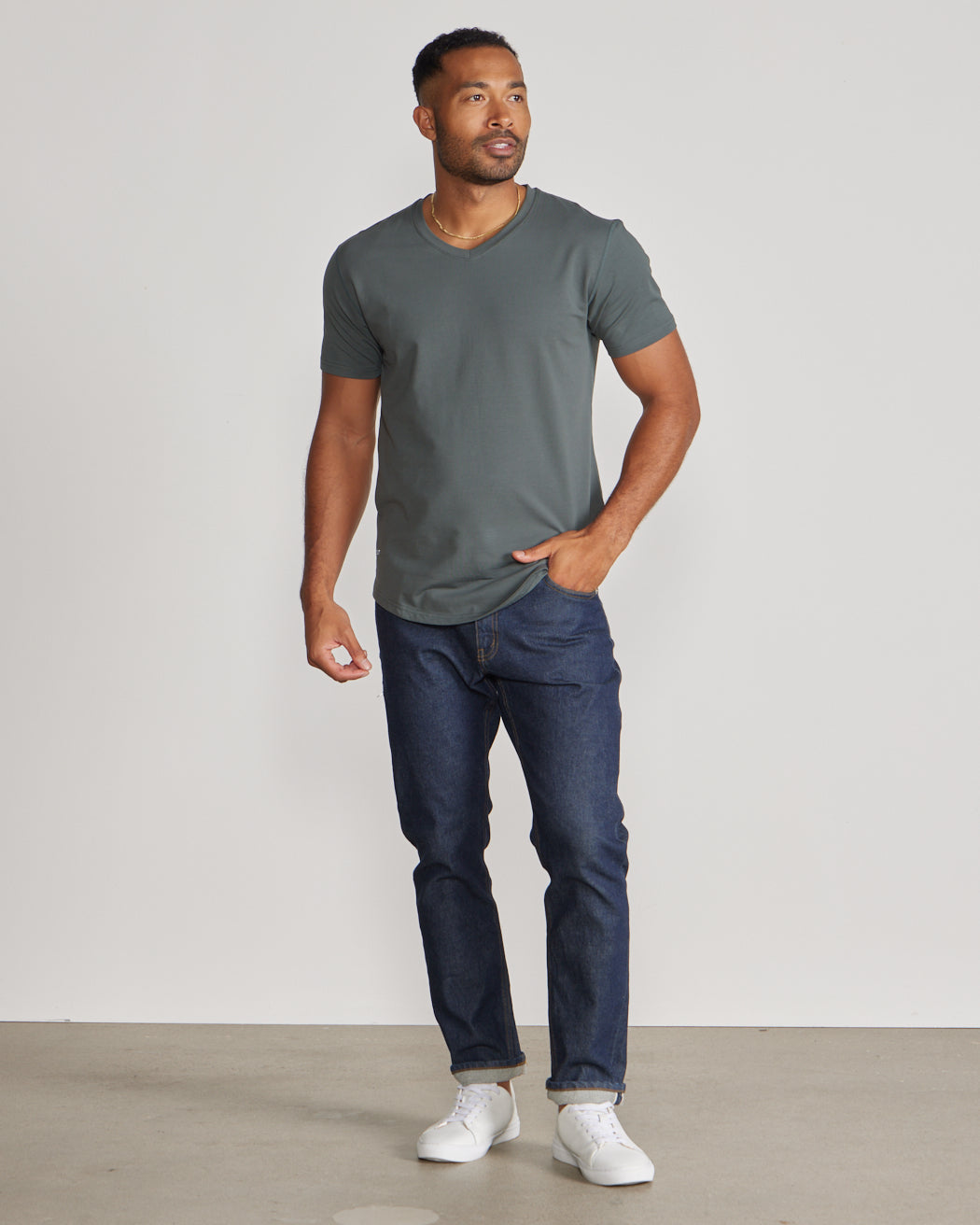 5-Item Drop-Cut V-Neck: LUX Bundle