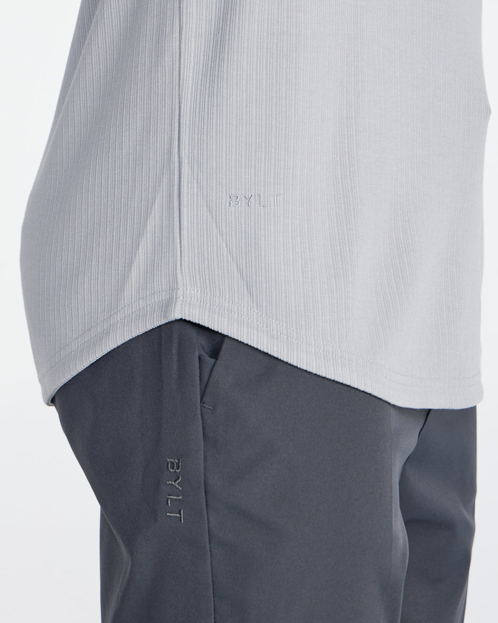 2-Item Ribbed Short Sleeve Open V Polo Bundle