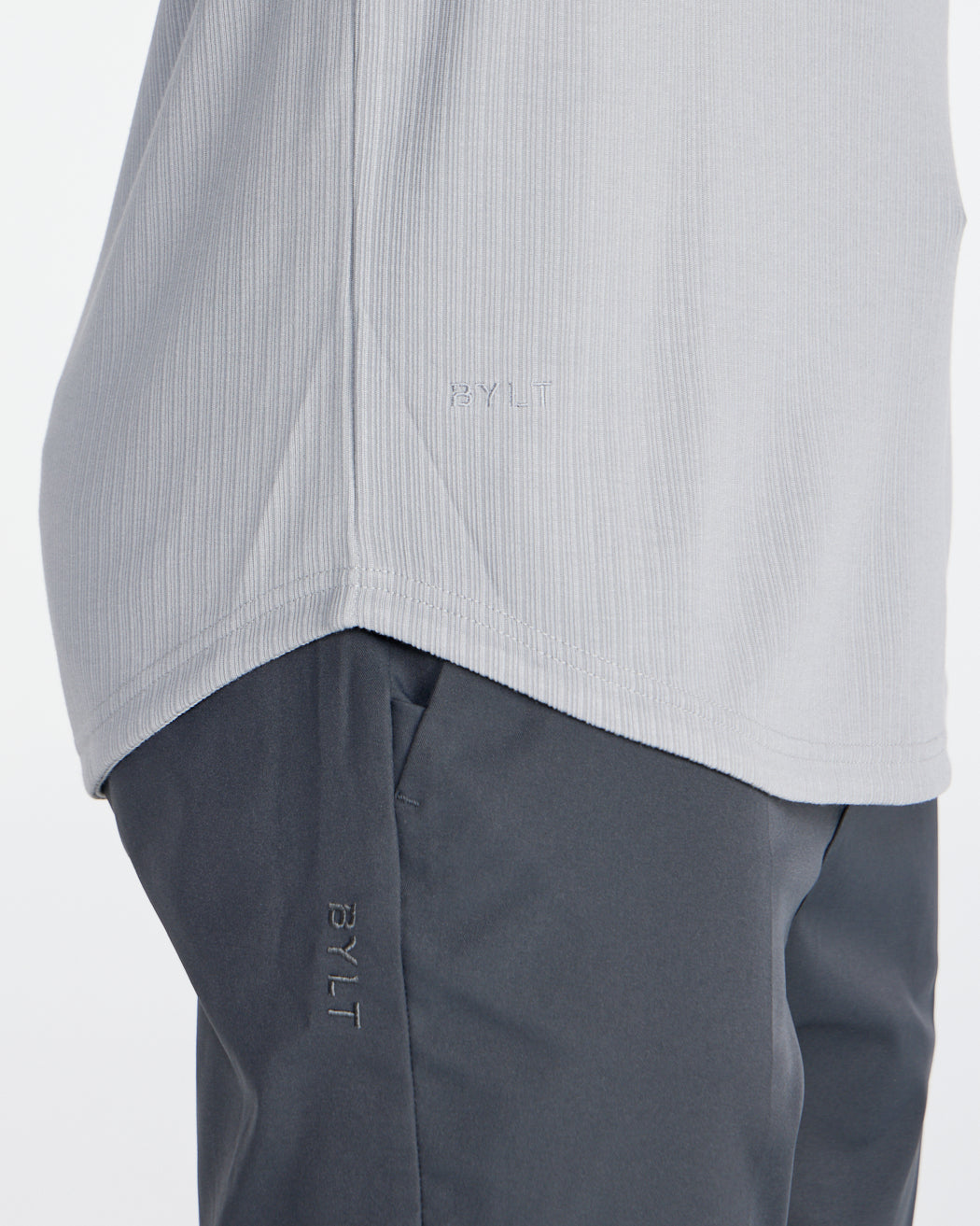 2-Item Ribbed Short Sleeve Open V Polo Bundle