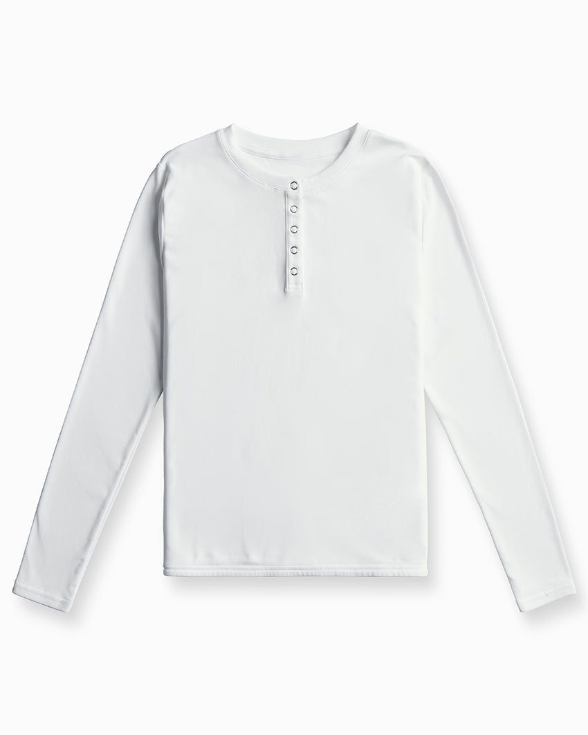 Drift Fitted Henley Long Sleeve