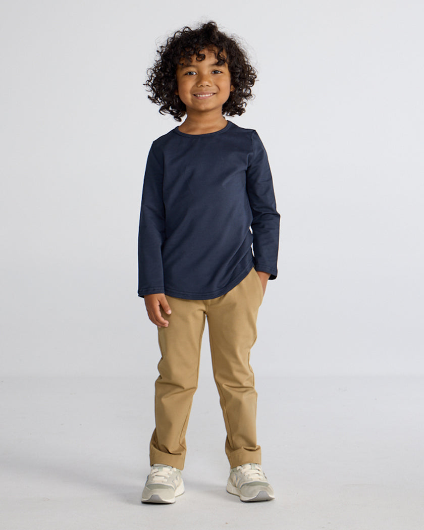 Kid's Drop-Cut Long Sleeve: LUX