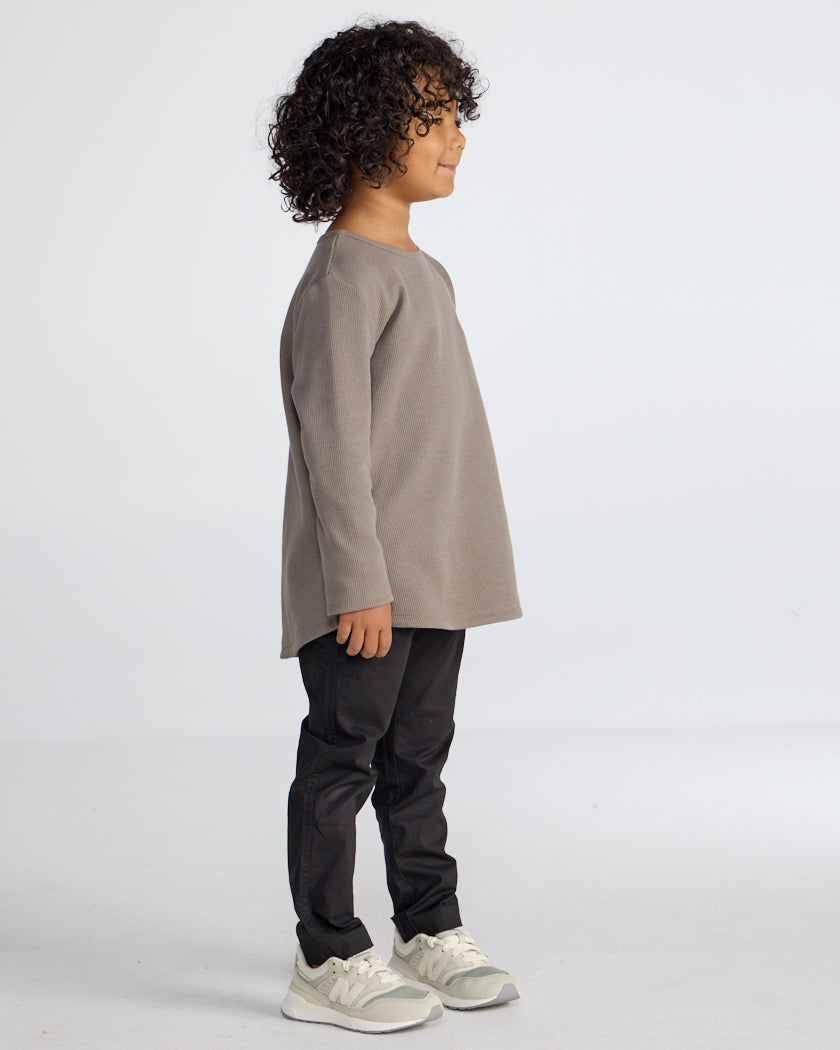 Kids Thermal Drop-Cut Long Sleeve