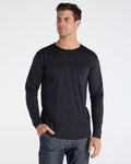 Cotton Long Sleeve Drop-Cut