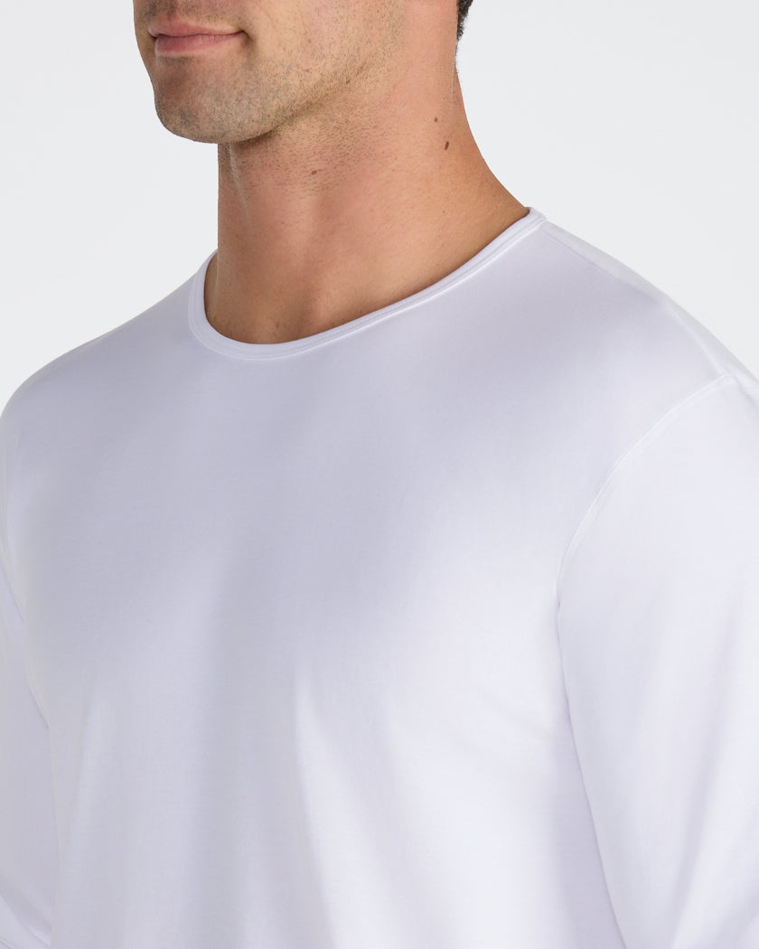 Cotton Long Sleeve Drop-Cut