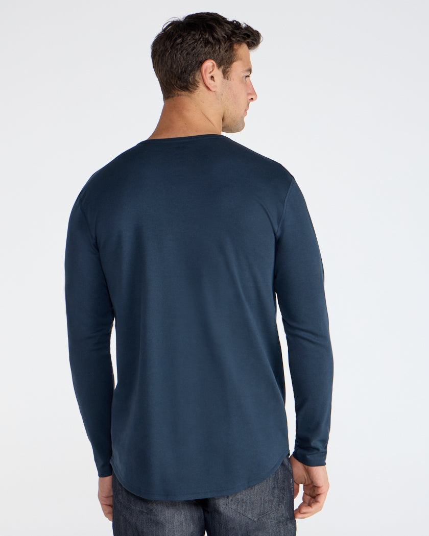 Cotton Long Sleeve Henley