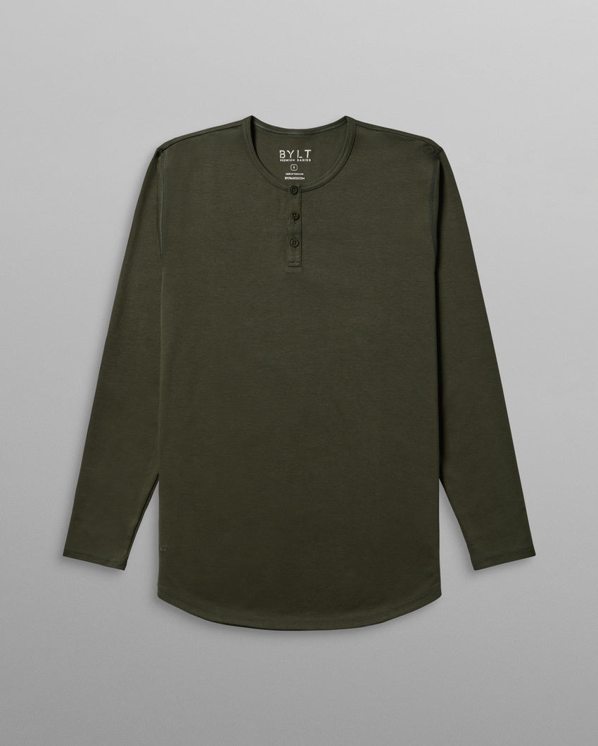 Cotton Long Sleeve Henley