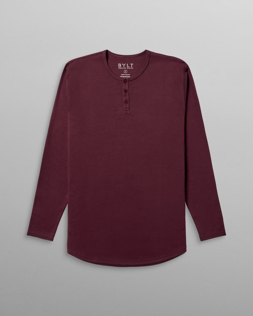 Cotton Long Sleeve Henley