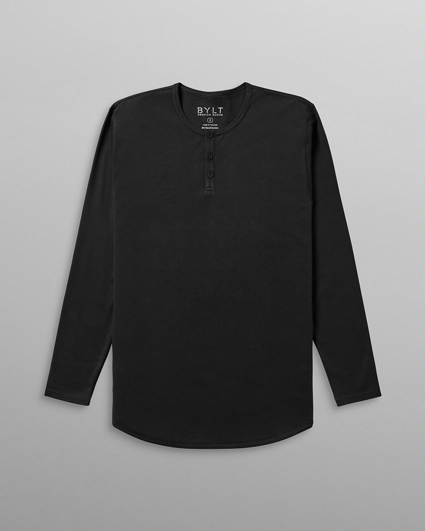 Cotton Long Sleeve Henley