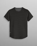 LUX Striped Drop-Cut Tee