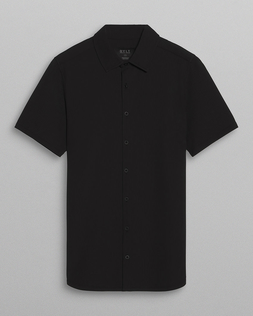 Seersucker Short Sleeve Button Down