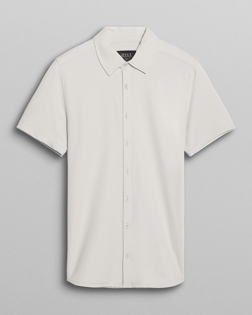Seersucker Short Sleeve Button Down