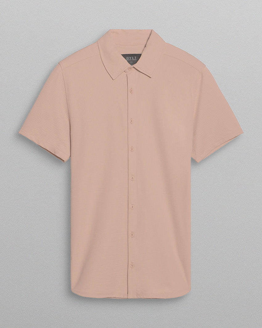 Seersucker Short Sleeve Button Down