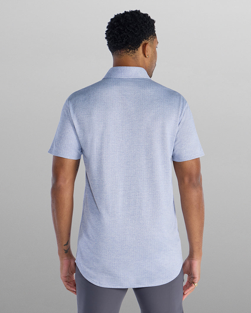 Heather Printed Polo