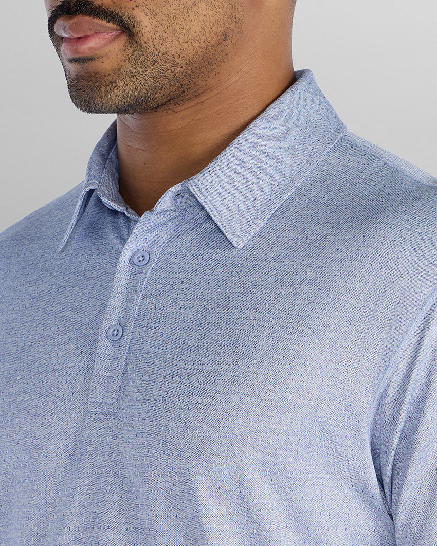 Heather Printed Polo