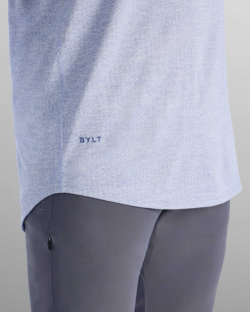 Heather Printed Polo