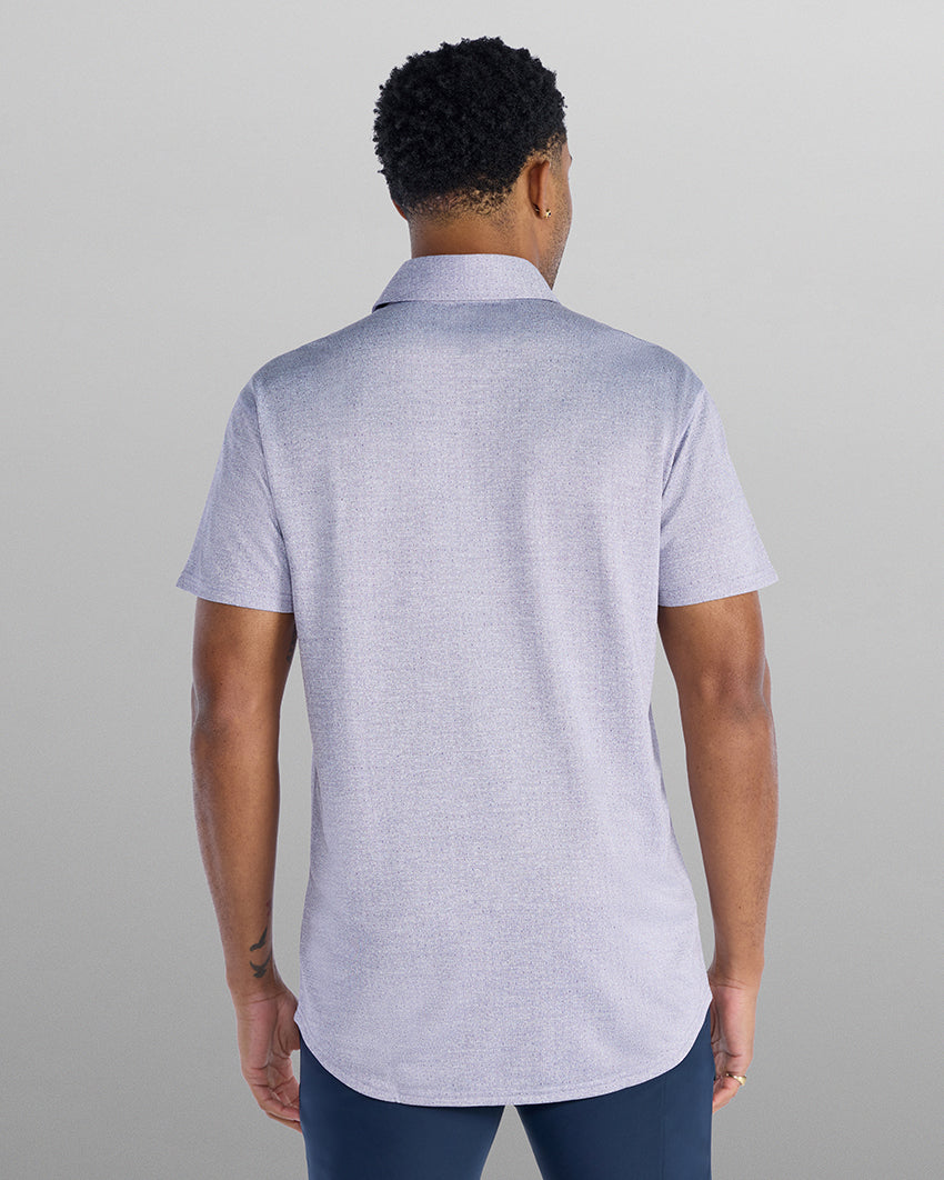 Heather Printed Polo