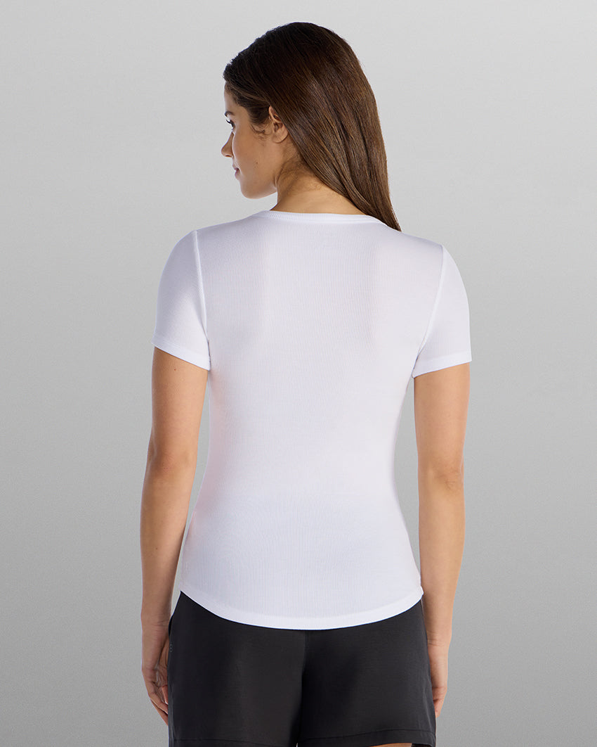 Modal Micro Rib Fitted Drop-Cut