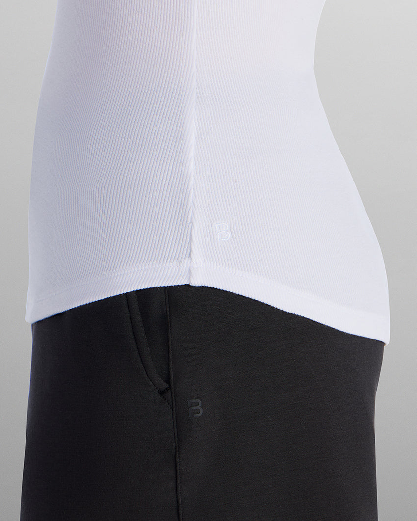 Modal Micro Rib Fitted Drop-Cut