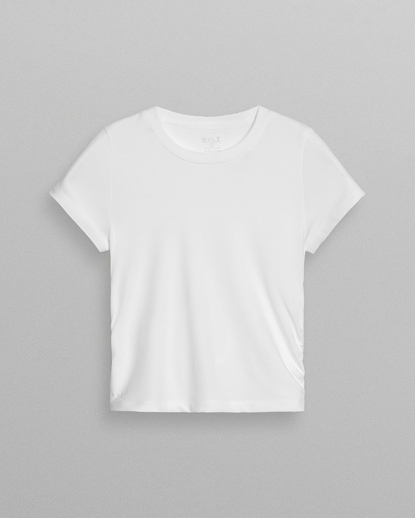 Girls Drift Ruched Short Sleeve