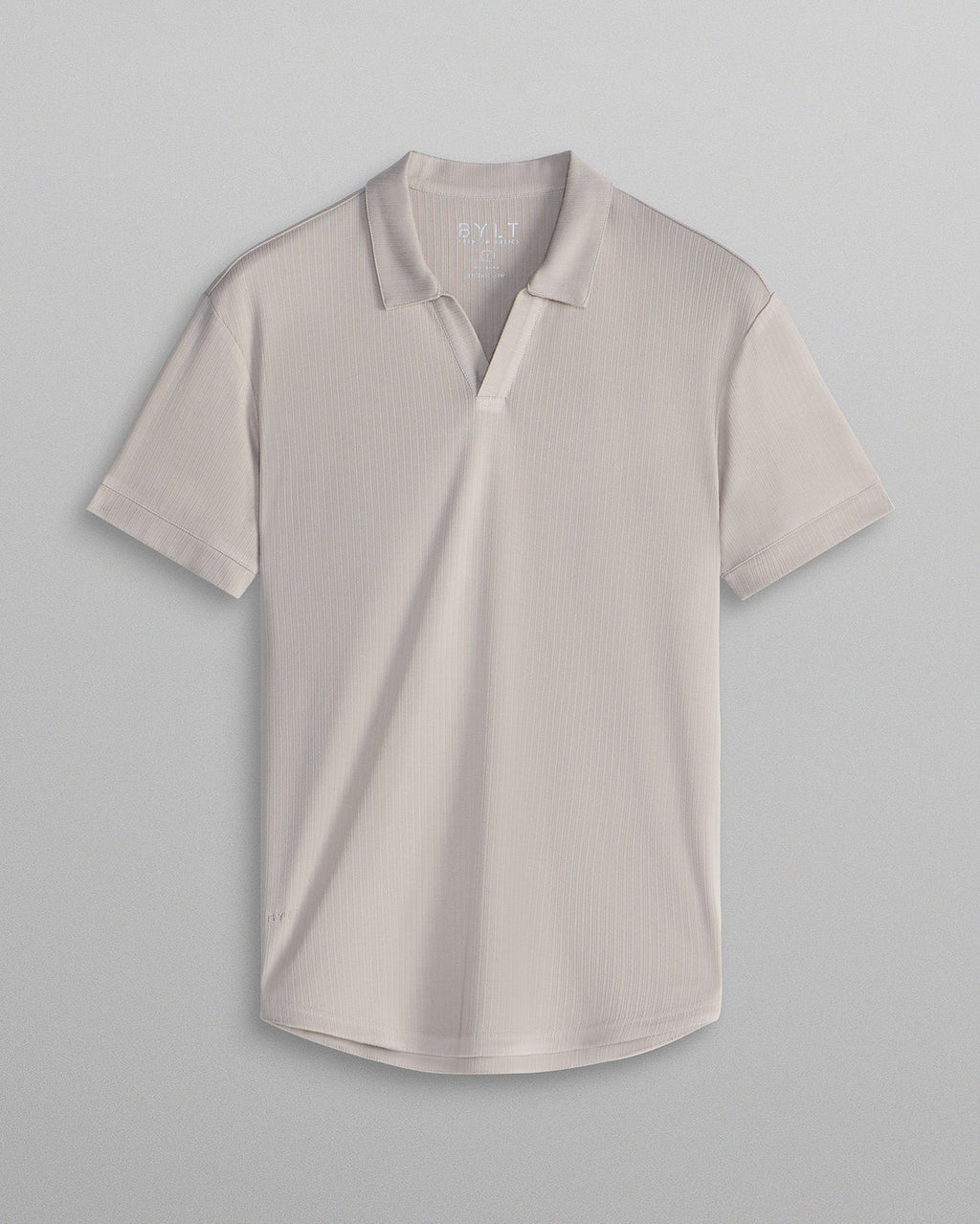 2-Item Ribbed Short Sleeve Open V Polo Bundle