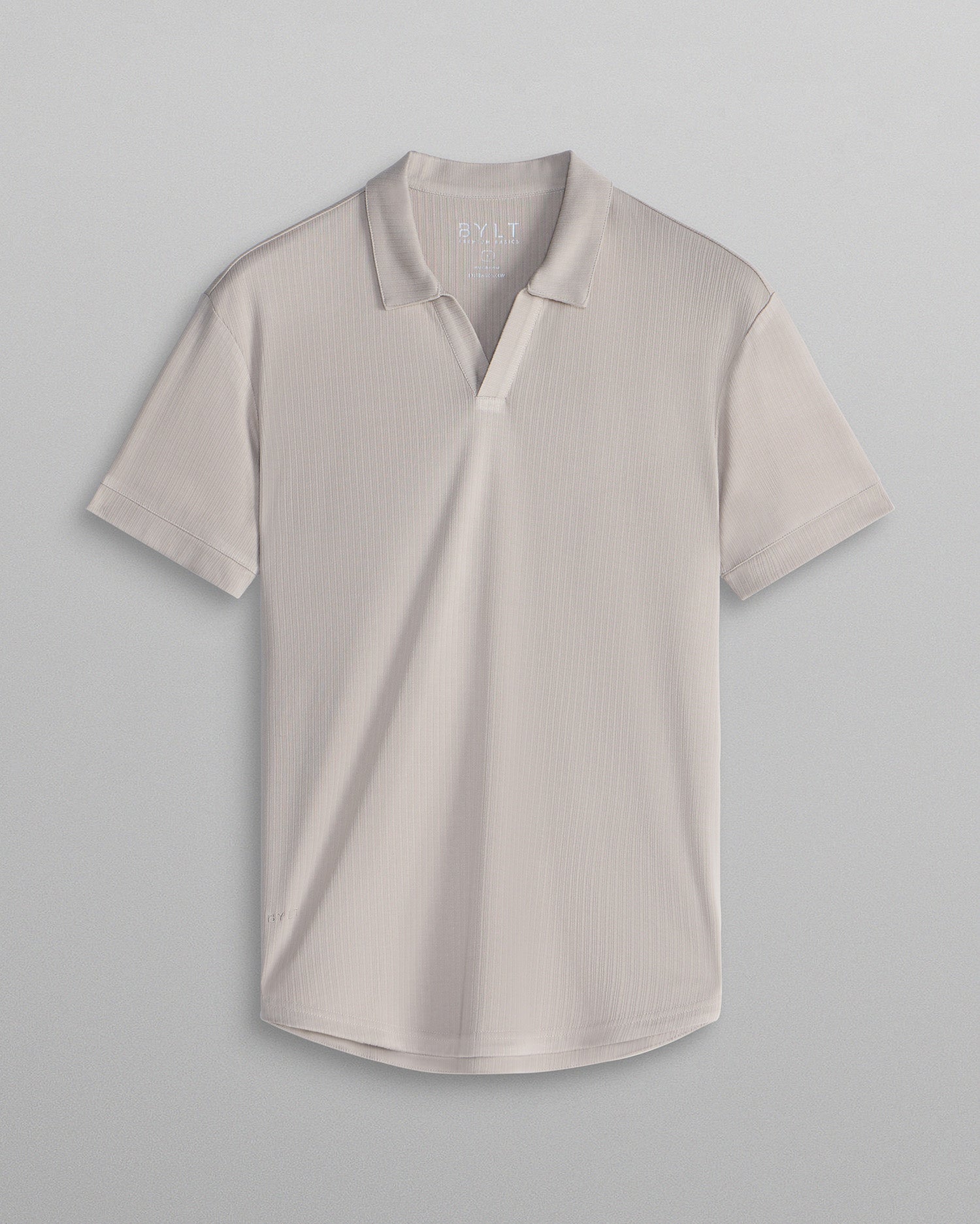 2-Item Ribbed Short Sleeve Open V Polo Bundle