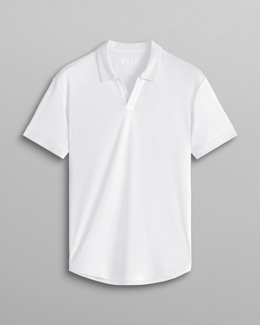 2-Item Ribbed Short Sleeve Open V Polo Bundle