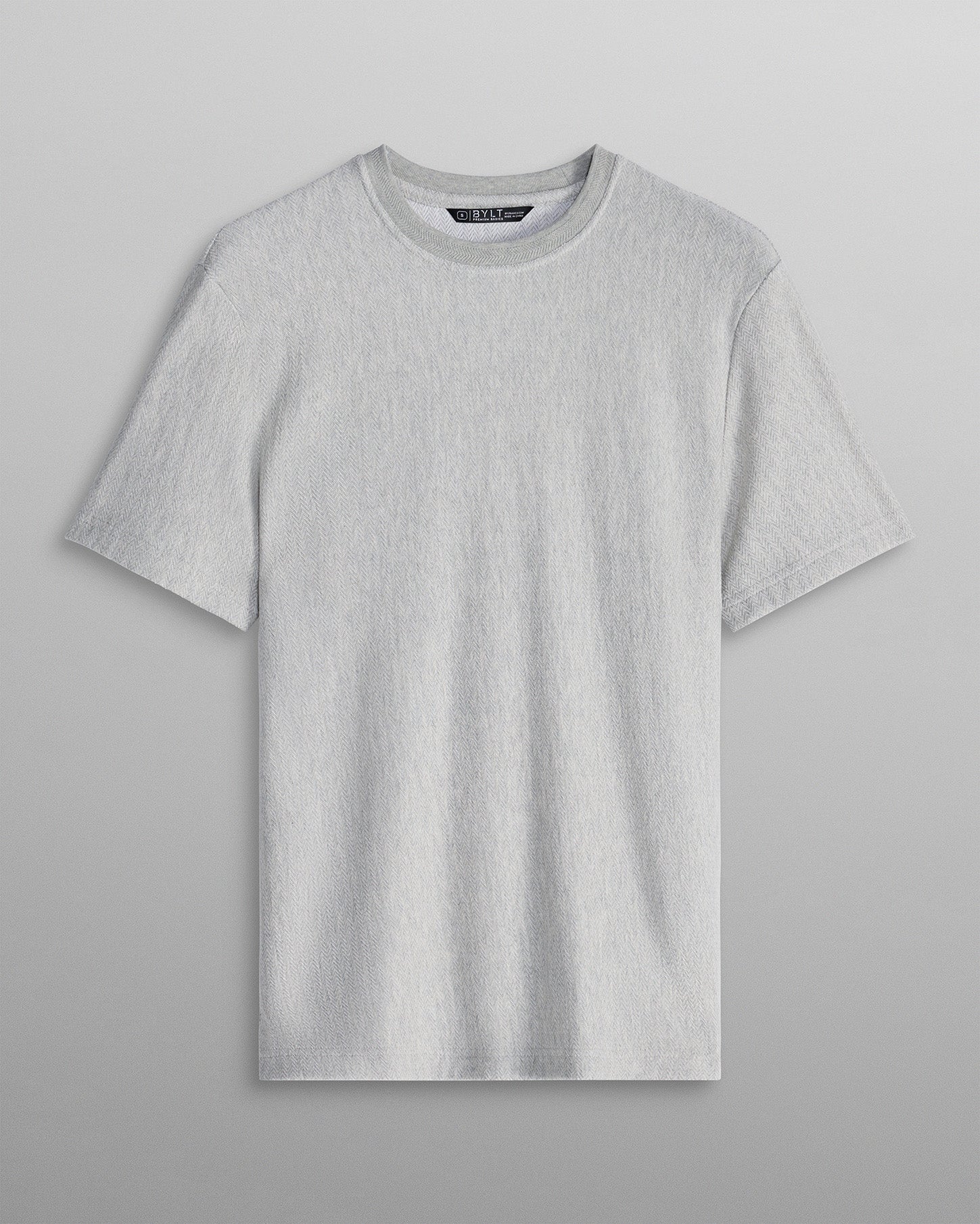 Brushed Herringbone Box Tee