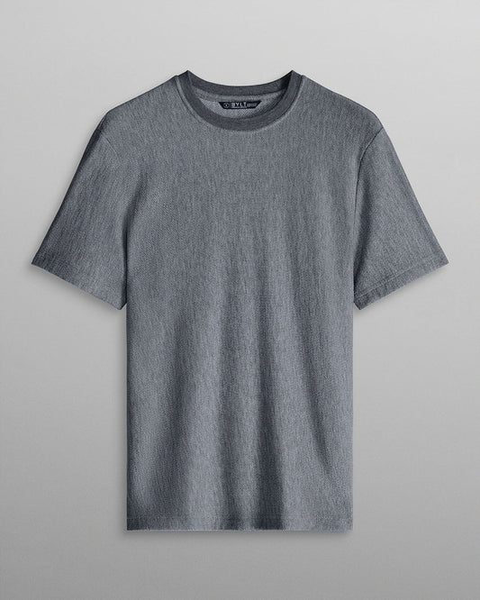 Brushed Herringbone Box Tee