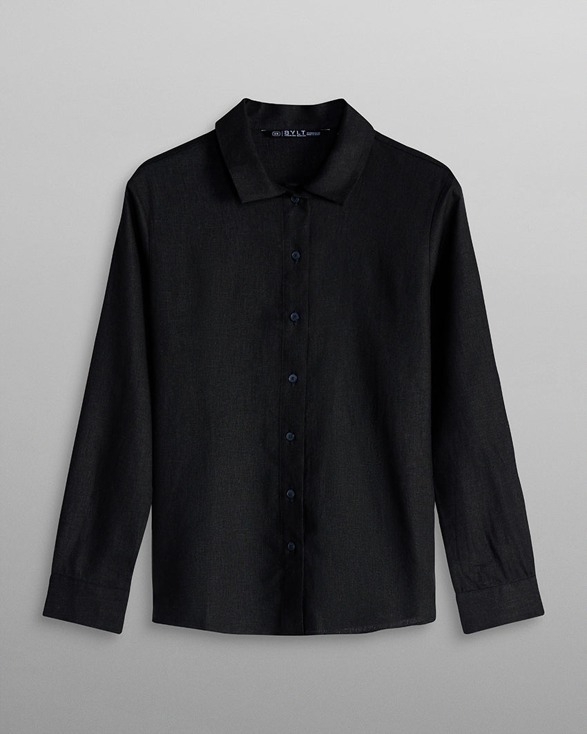 Women's Back to Basics Linen Button Down