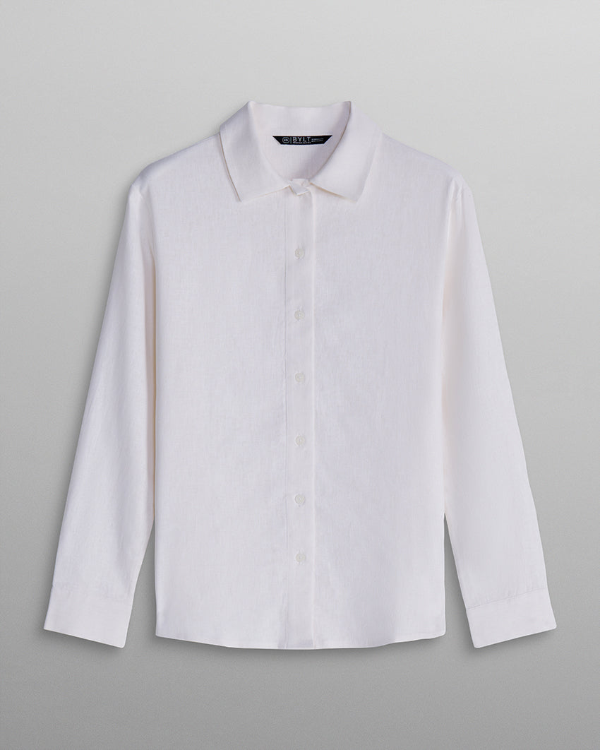 Women's Back to Basics Linen Button Down
