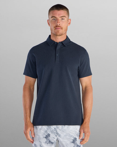 Slub Split Hem Polo