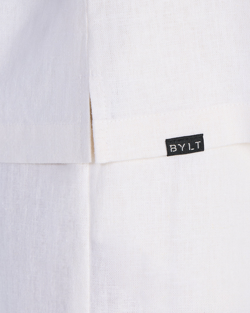 Women's Back to Basics Linen Camp Collar