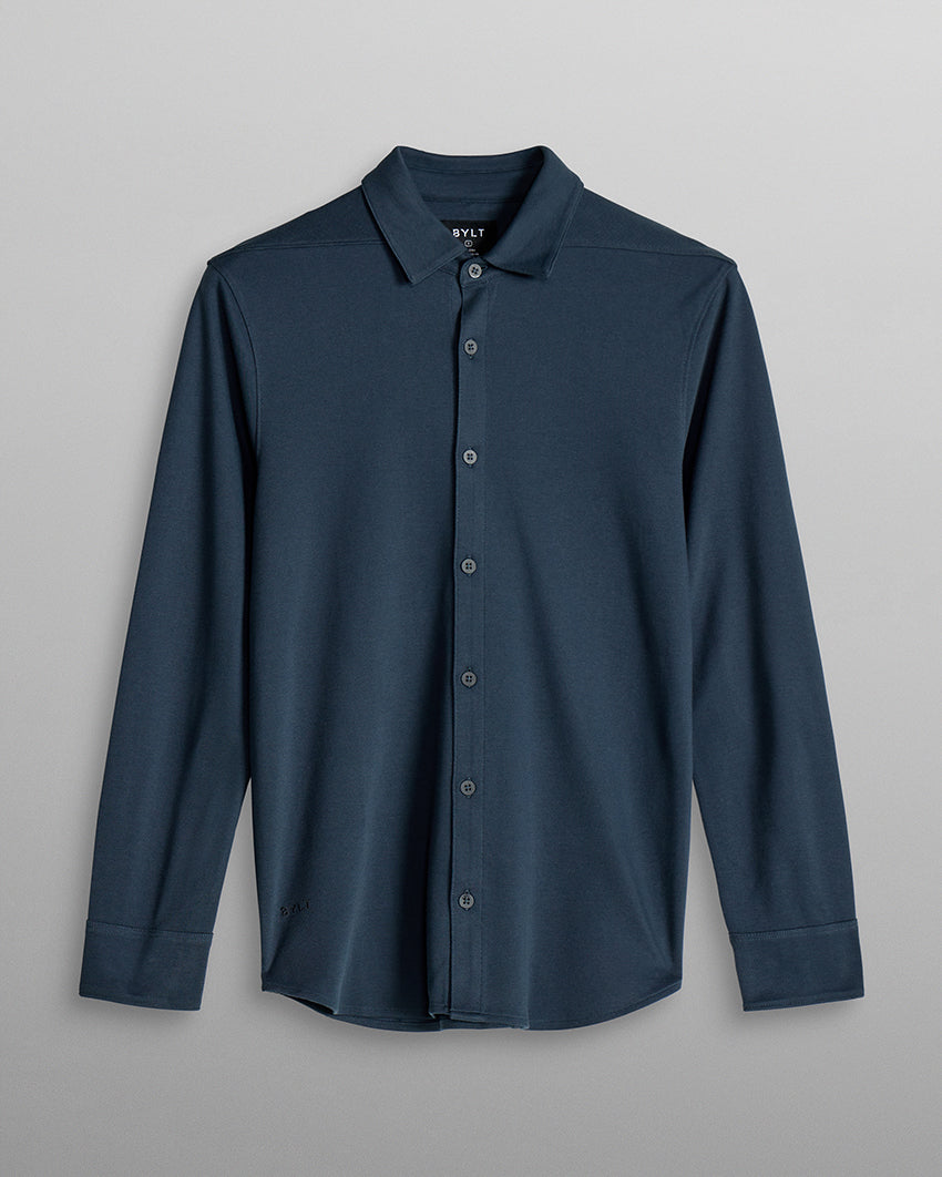 Bayside Oxford Long Sleeve Button Down