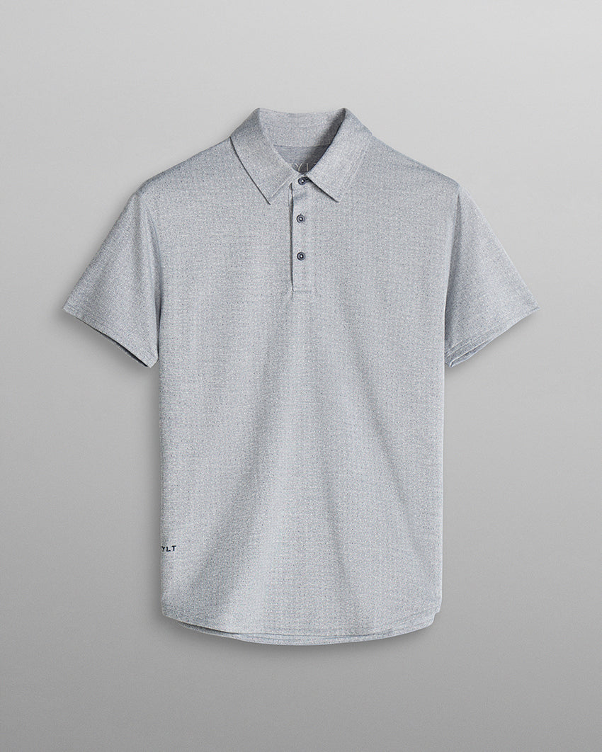 Heather Printed Polo