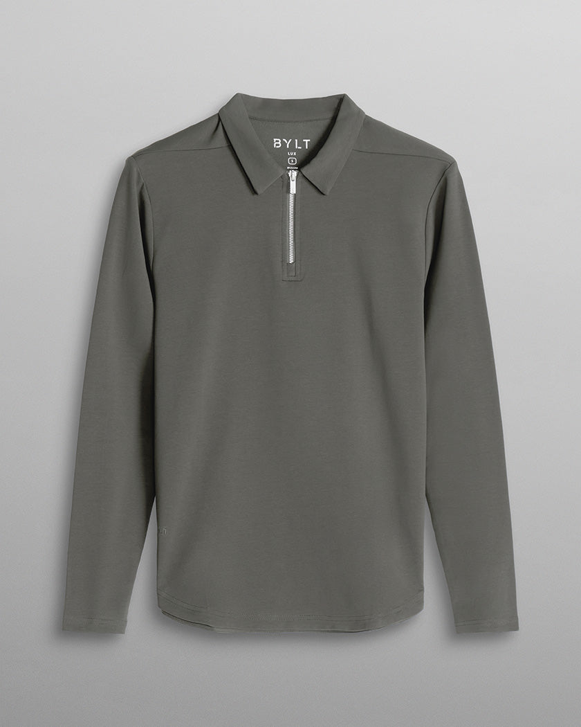 LUX Long Sleeve Zip Polo