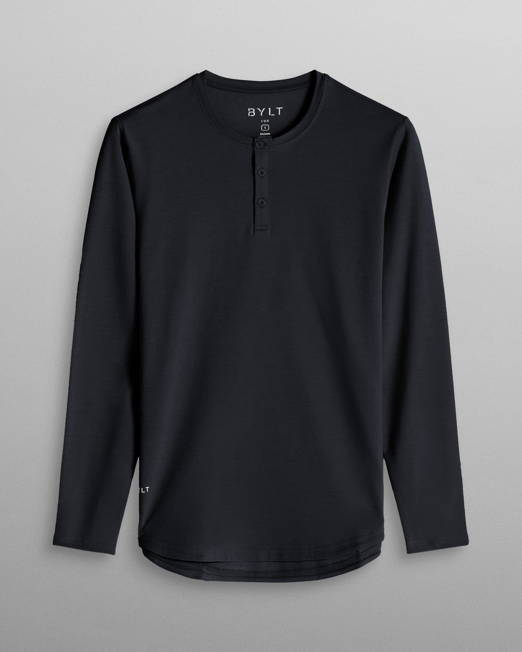 Henley Drop-Cut Long Sleeve: LUX