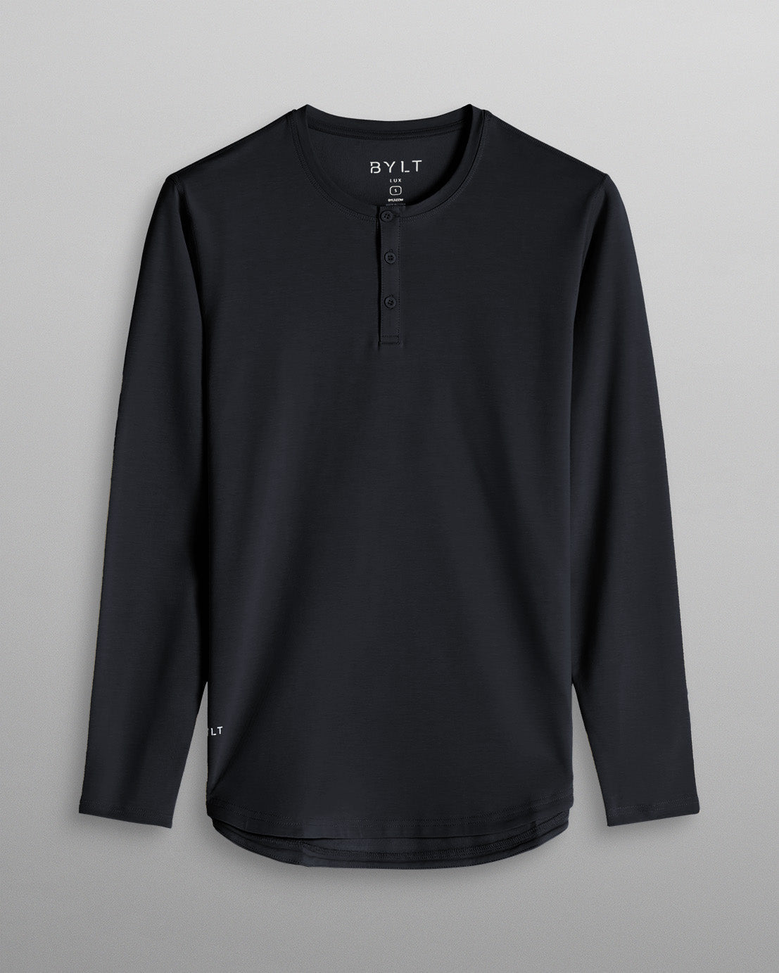 Henley Drop-Cut Long Sleeve: LUX
