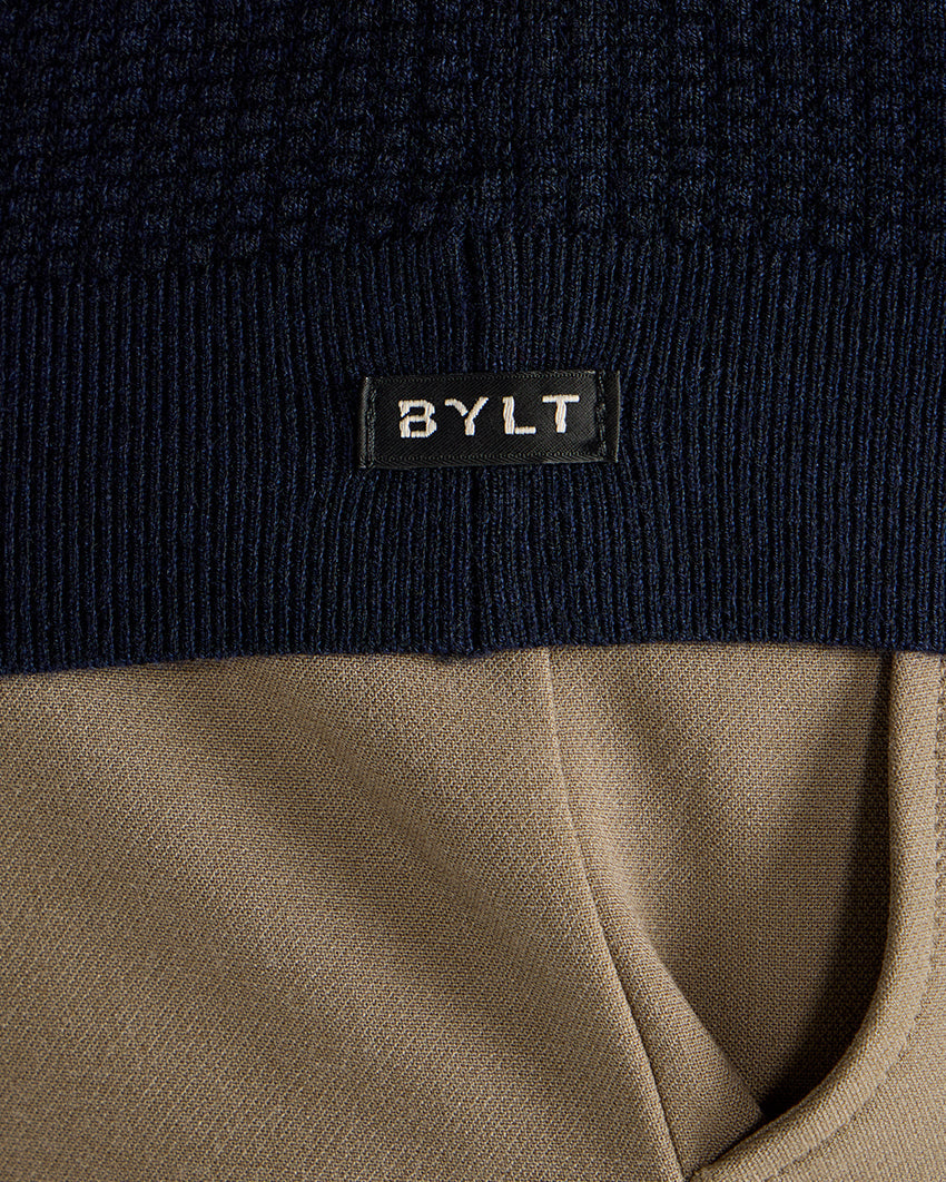 Textured Knit Polo