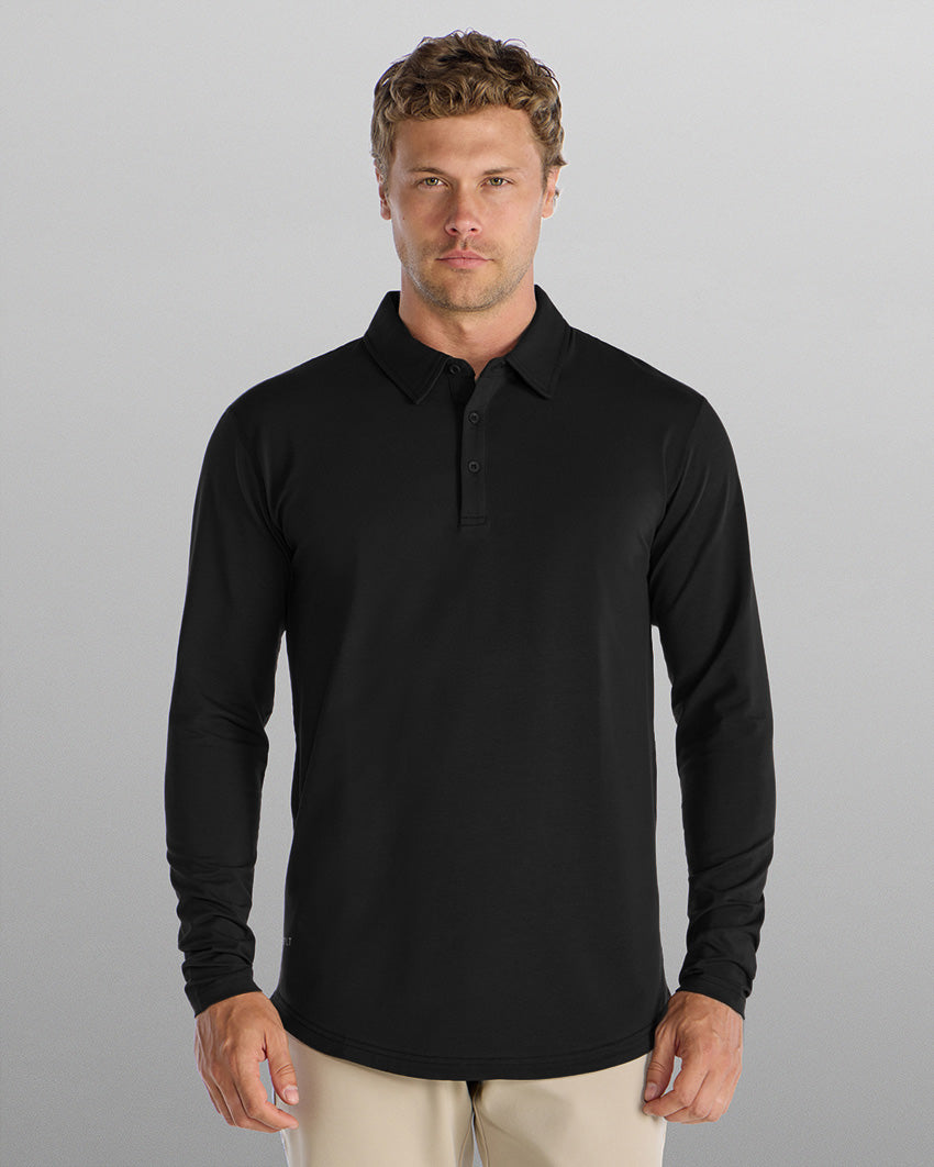 Drop-Cut Long Sleeve: LUX Polo