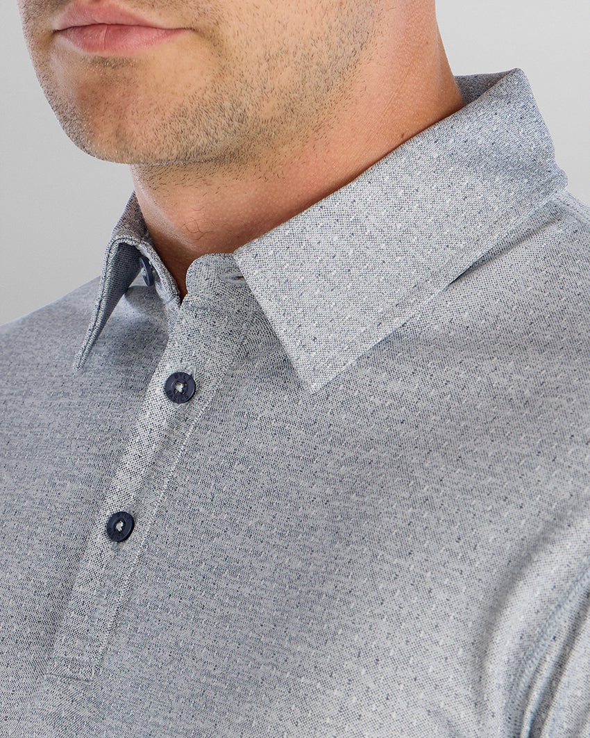 Heather Printed Polo