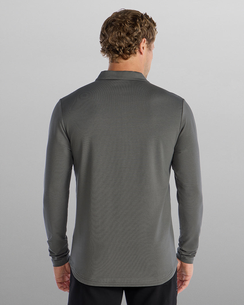 LUX Long Sleeve Zip Polo