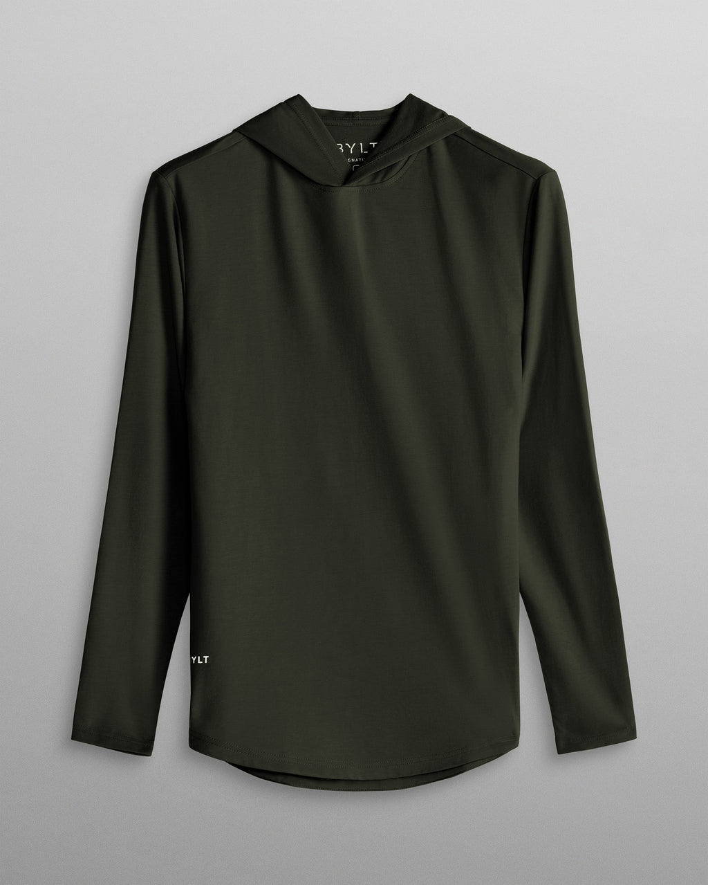 Hooded Drop-Cut Long Sleeve