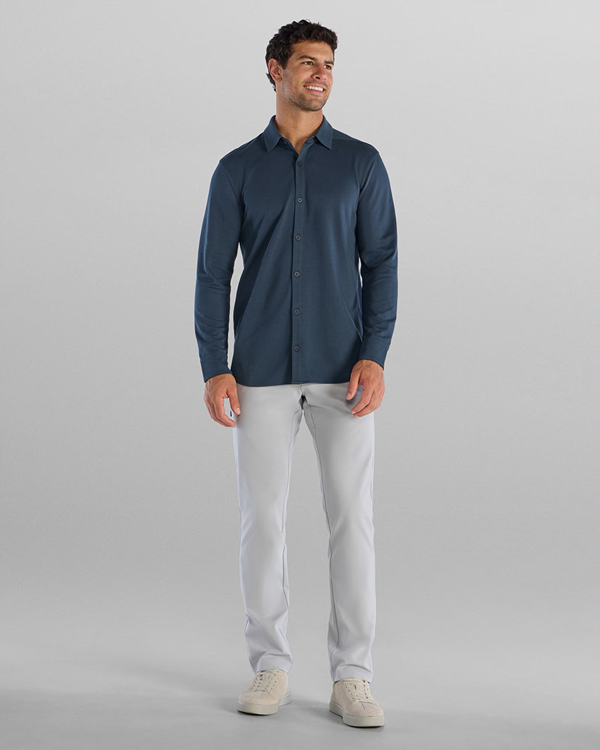Bayside Oxford Long Sleeve Button Down